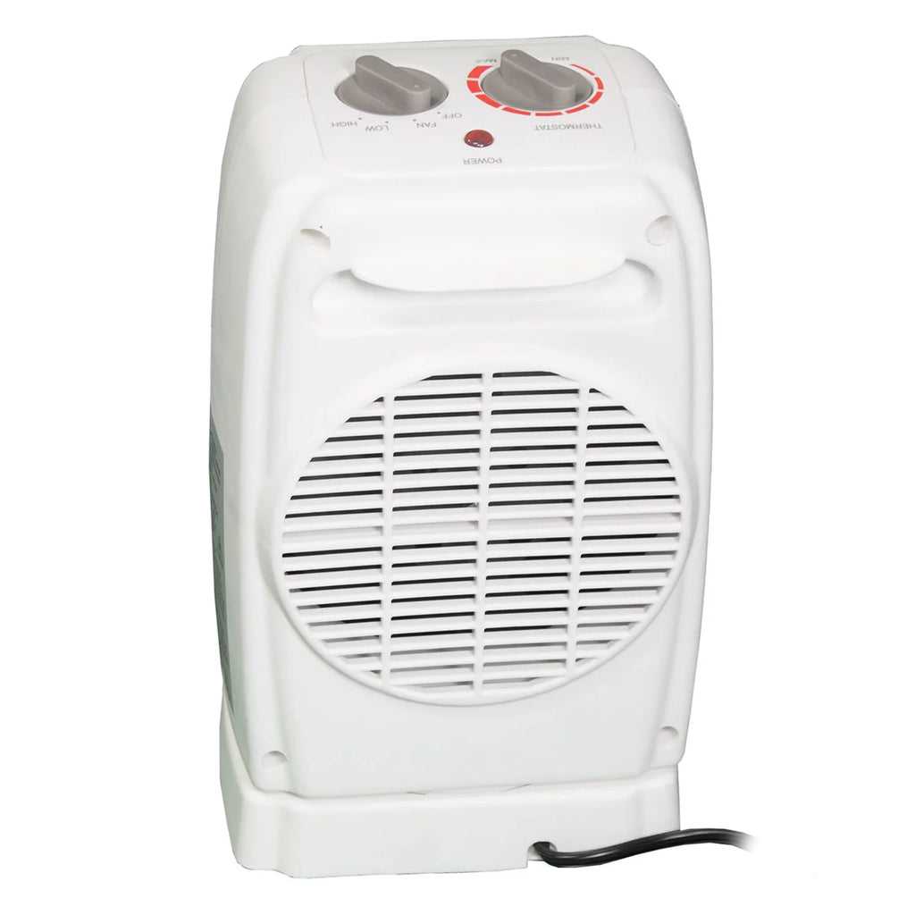 White Portable Oscillating Ceramic Fan Heater with Thermostat G6030