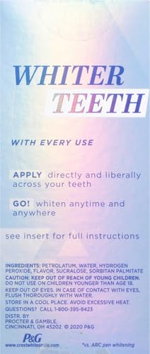 Whitening Emulsions Leave-on Teeth Whitening Gel Kit with Built-in Applicator, 0.35 oz (10g), Twin Value Pack C31845