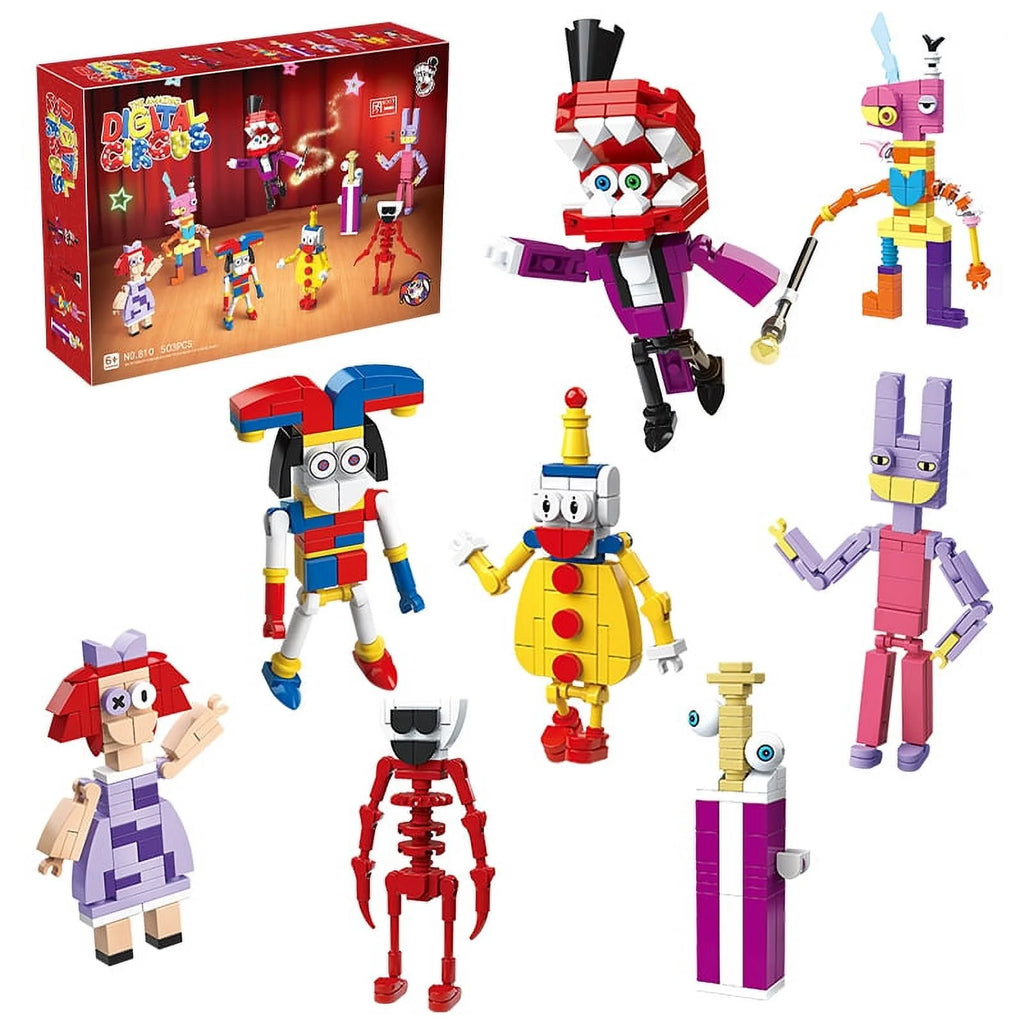 8 in 1 Digital Circus Building Blocks Toys Set Y276