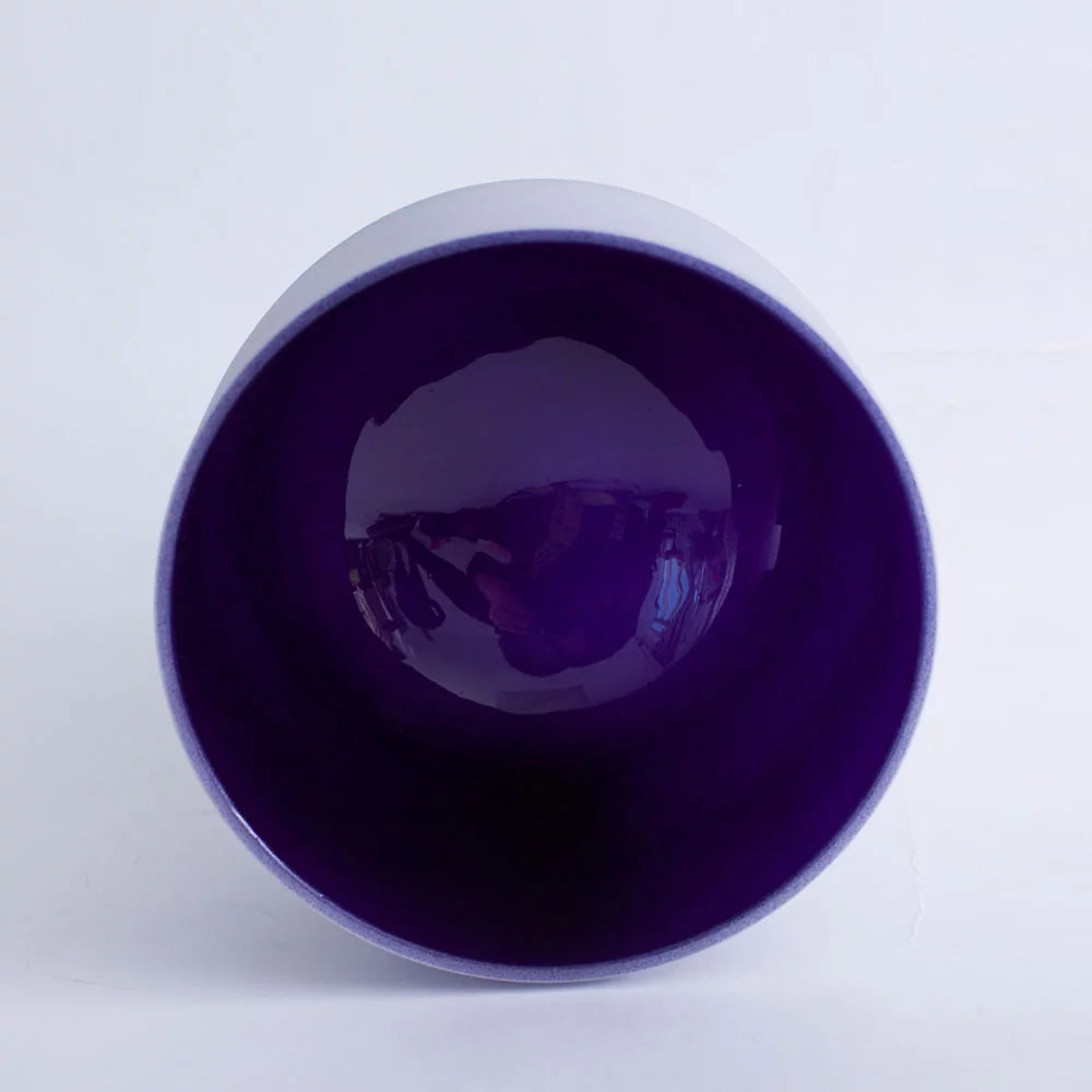 8 inch Frosted Crystal Singing Bowl F1025