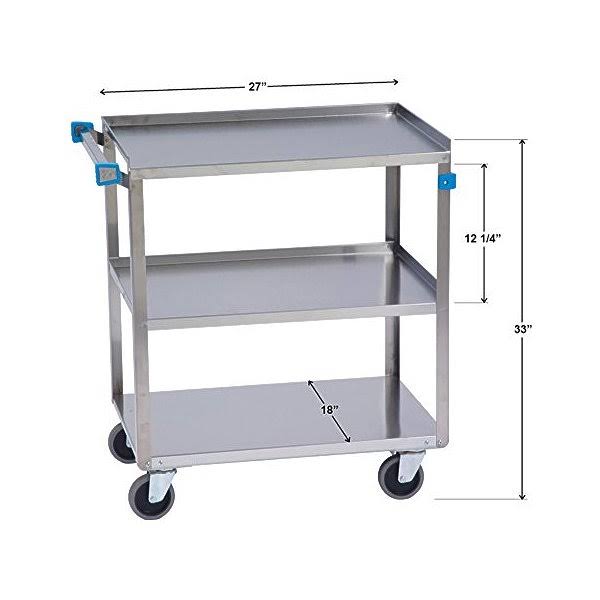 Stainless Steel 3 Shelf Utility Cart M845200
