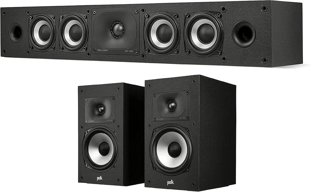 Pair of Midnight Black Bookshelf or Surround Speakers O92091