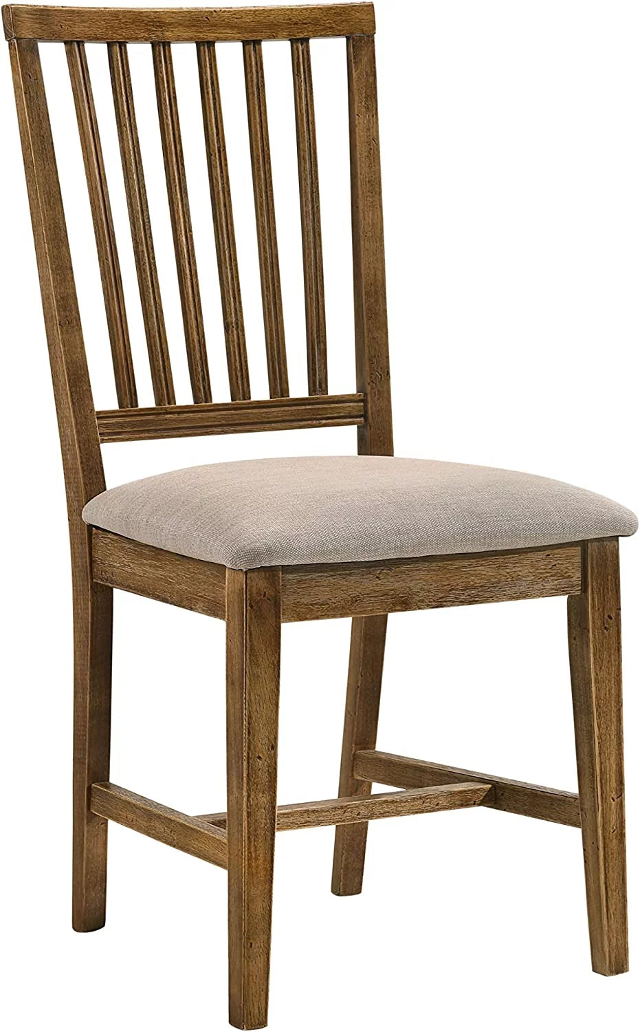 Set of 2 Tan Linen Dining Chair I538