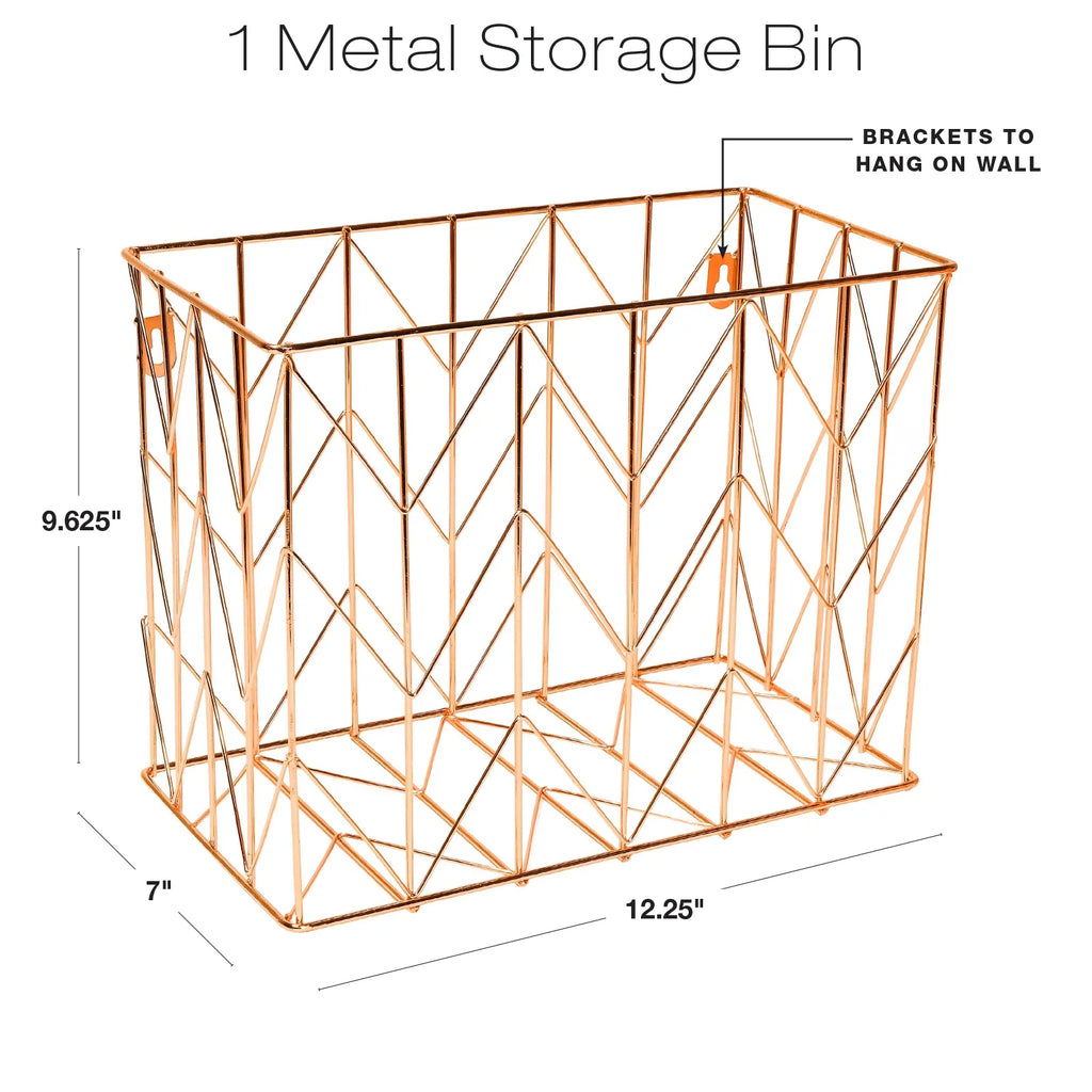 Deluxe Hanging File Folder Kit with Metal Hanging Basket, 12 Hanging Folders, 24 File Folders, Letter Size I74791