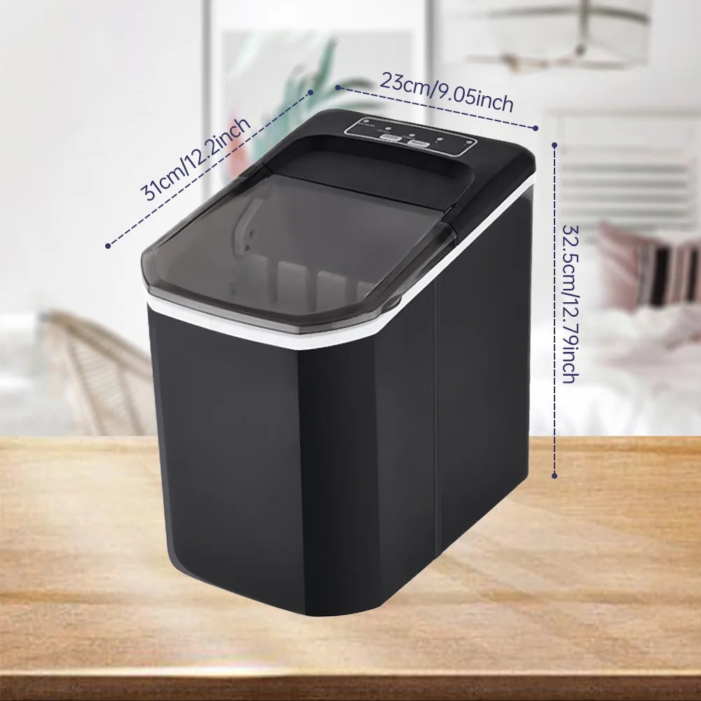 Countertop Ice Maker, 26lbs in 24Hrs, Self-Cleaning Ice Machine with Basket C760