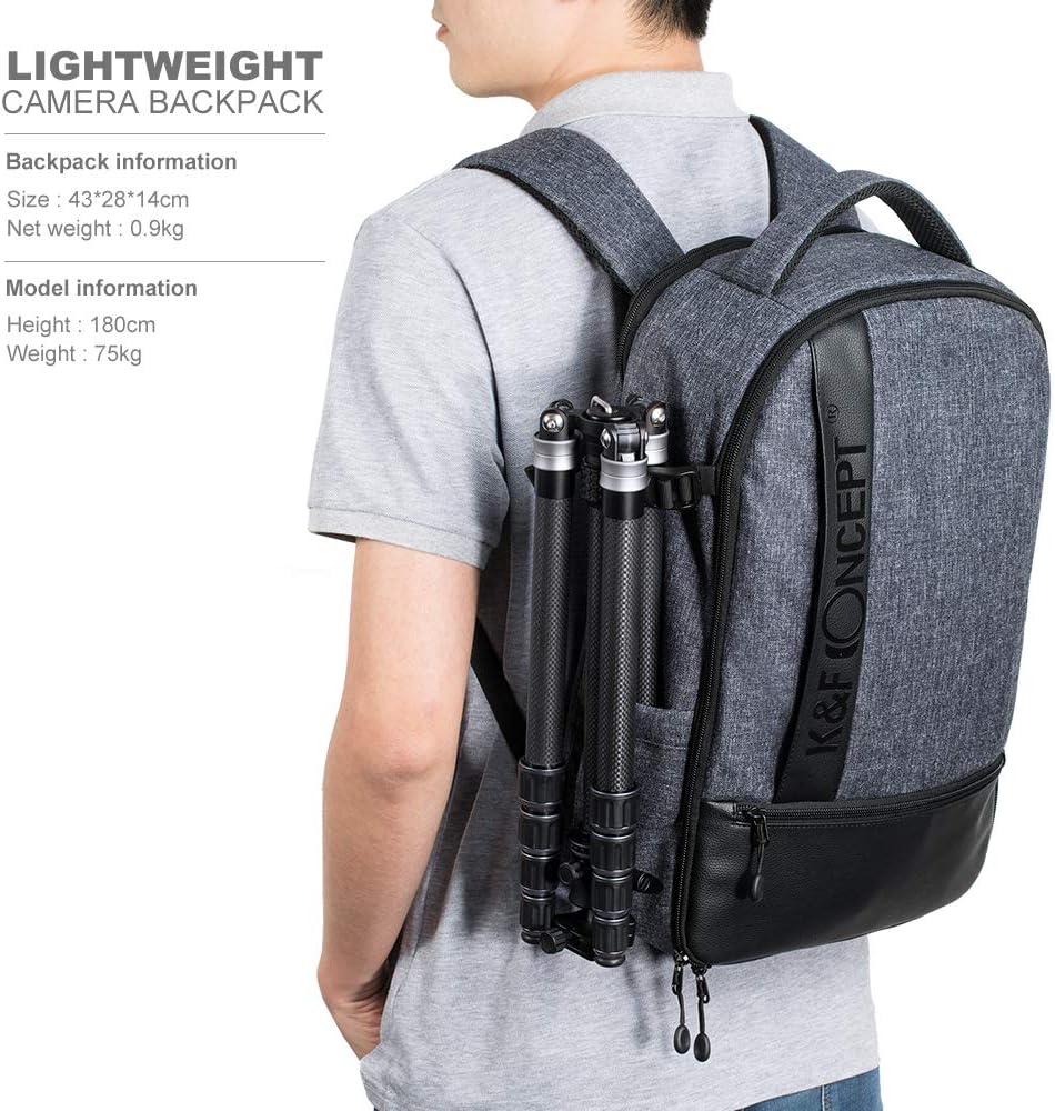 Camera Backpack for DSLR Cameras, 14-15 inch Laptop, Tripod, Lenses O4227