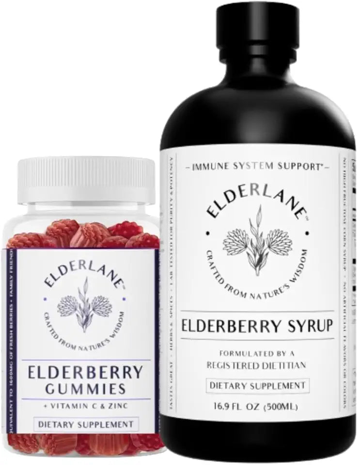 Elderberry Syrup and Gummies 16.9 Oz 60ct Y833955