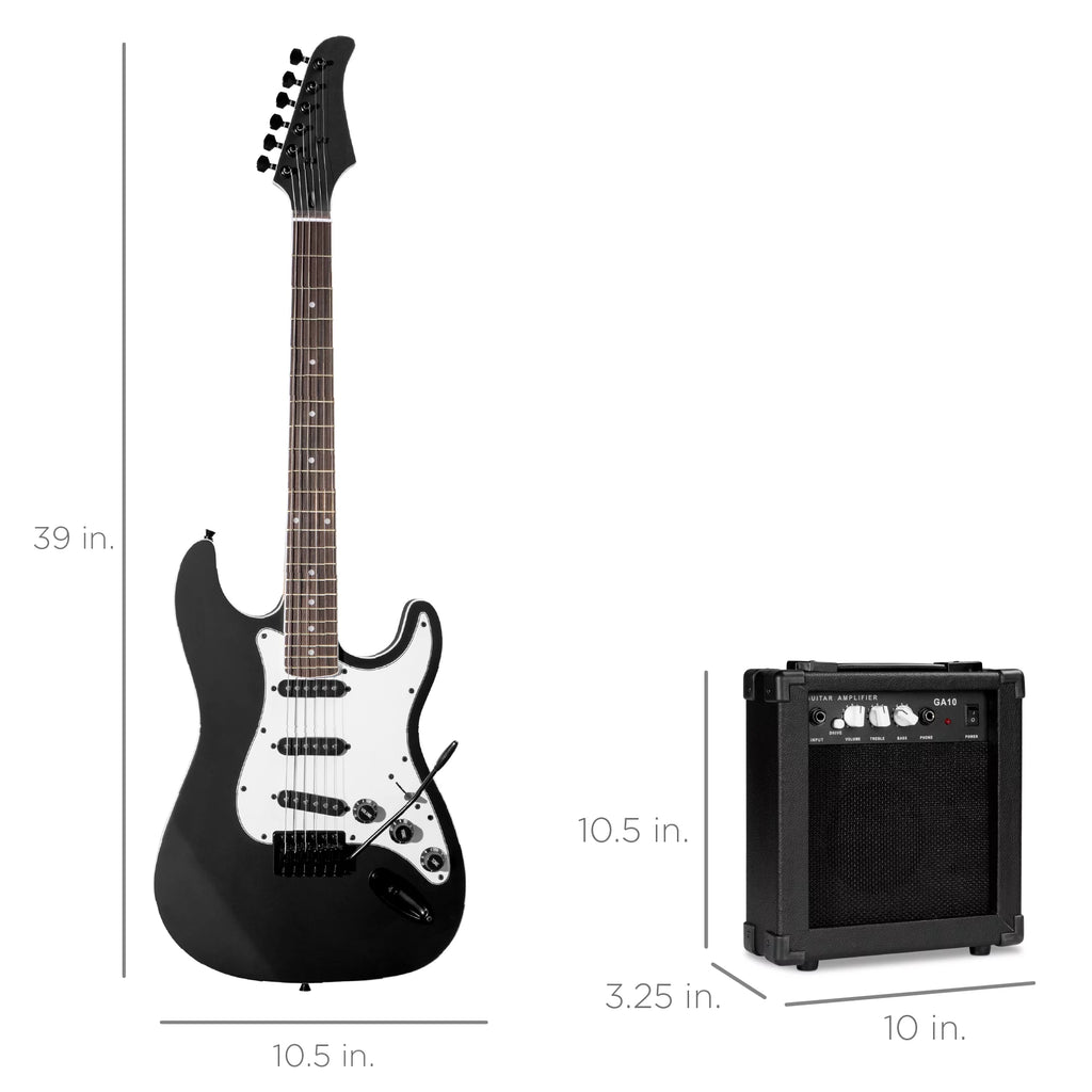 39in Full Size Beginner Electric Guitar Kit with Case D349
