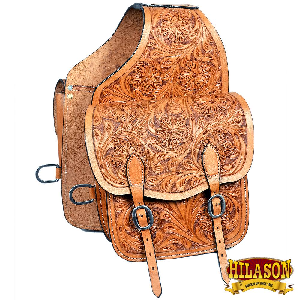 Tan Leather Horse Saddle Bag P615