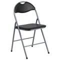 Black Vinyl Metal Folding Chair 4 Pk N22422
