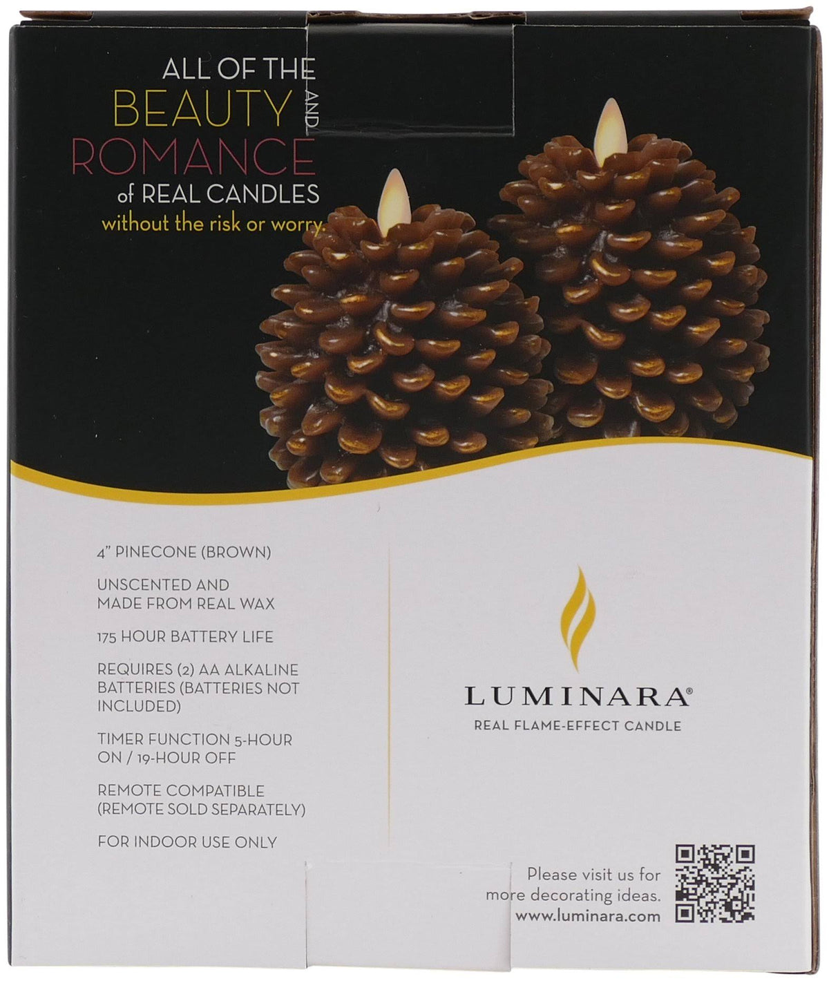 Flameless Pine Cone Candle L93687