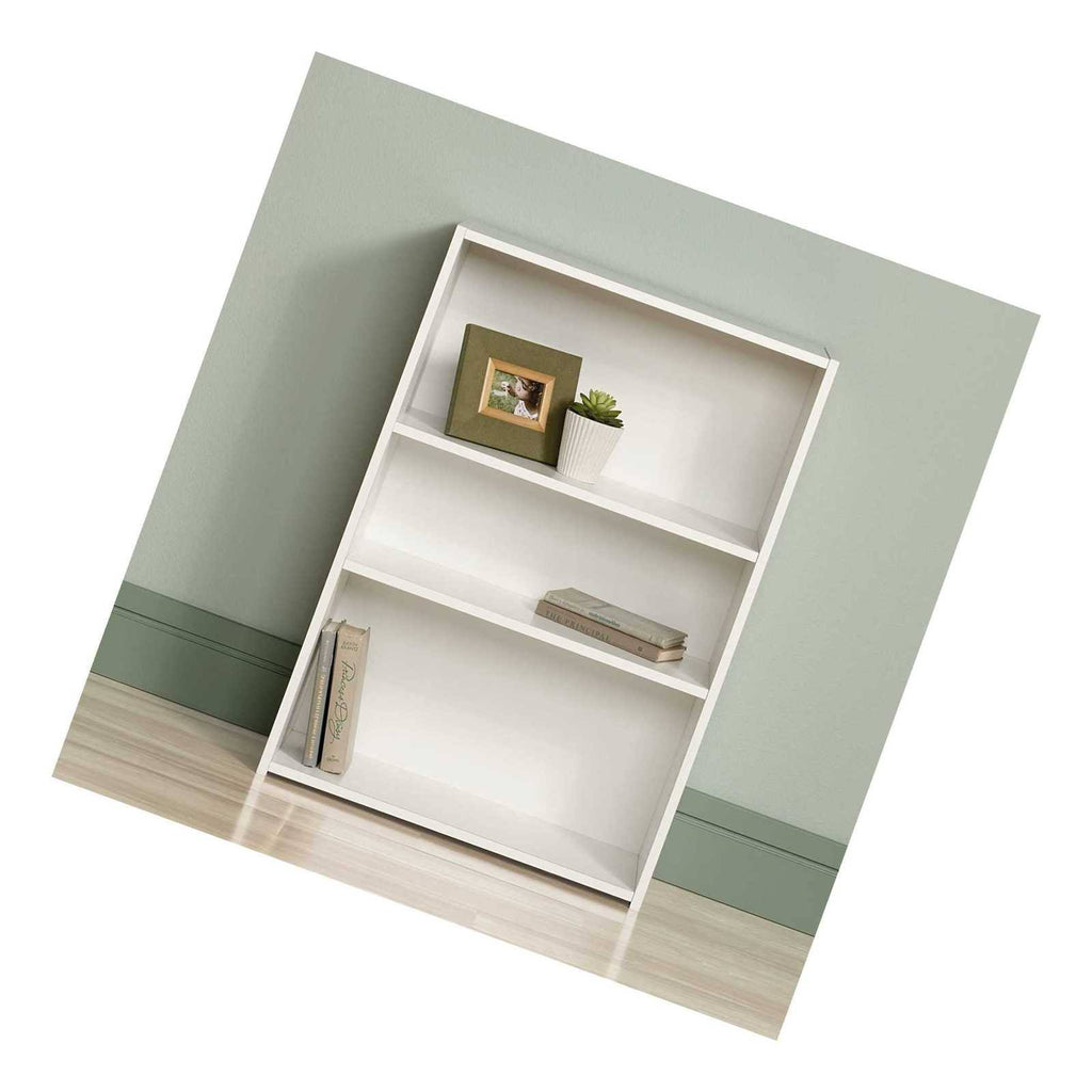 3-Shelf Bookcase, Soft White Finish C7416