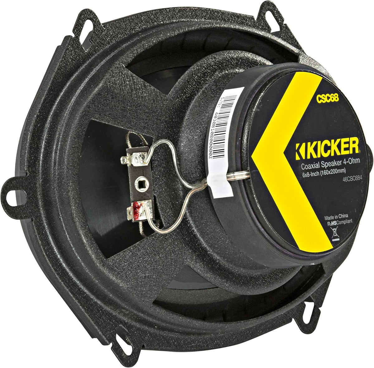 6 x 8 Inch Car Audio System Speaker, Black (2 Pack) I675389