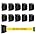 Retractable Wall Mount Caution Belt, 6.5 Ft. Yellow Do Not Enter Belt with Sturdy ABS Casing L20556