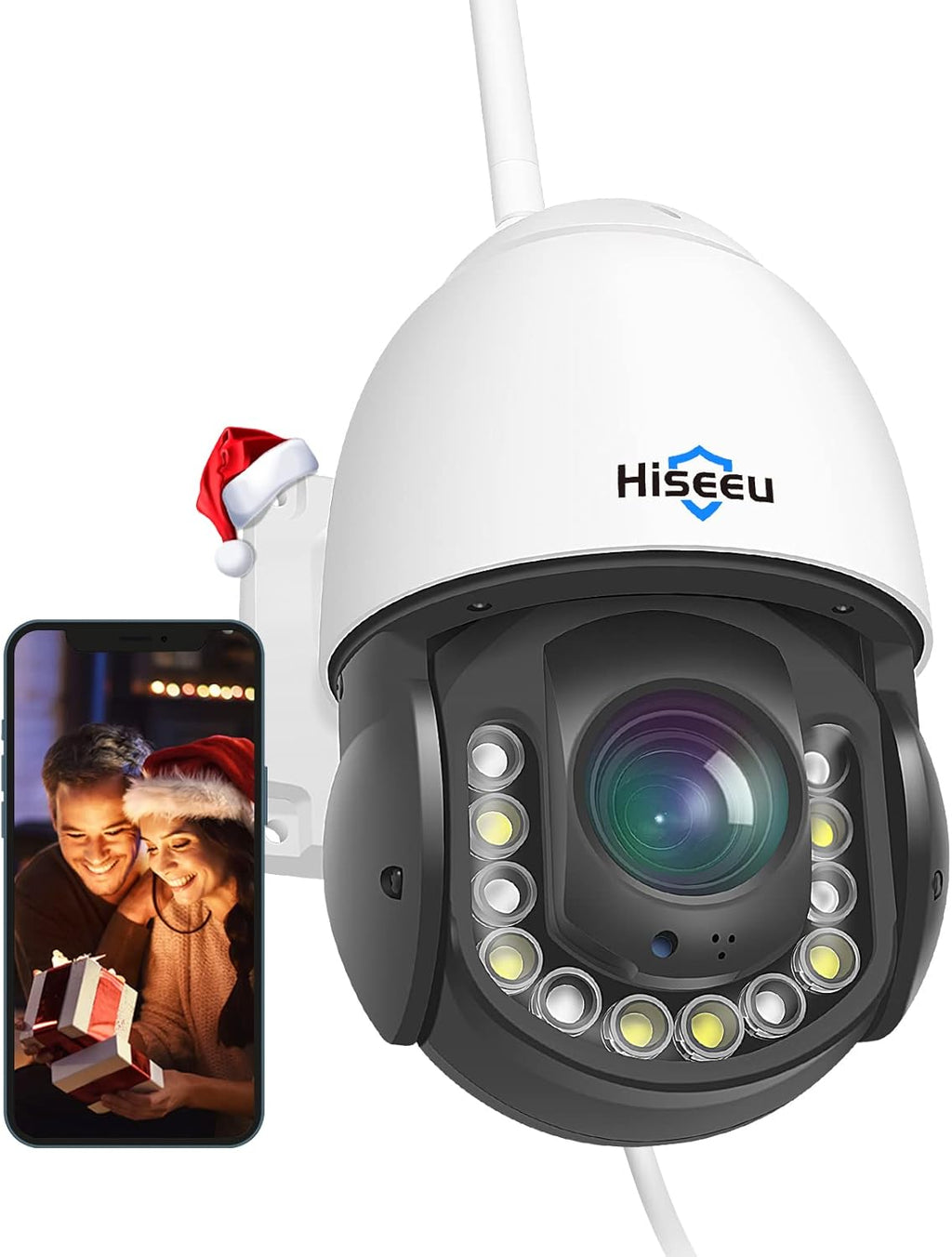 2K 3 Megapixels Outdoor Wireless Security Camera with Floodlights F13938