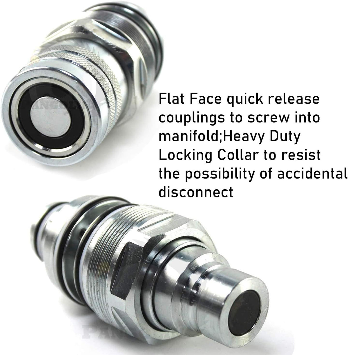 Hydraulic Flat Face Quick Connect Coupler Thread Φ46mm Pack of 2 C99056