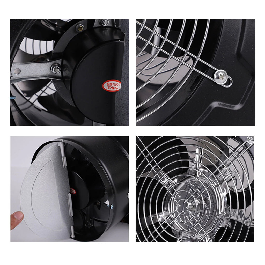 7" High Airflow Exhaust Fan, 110V 50W 2800 RPM Explosion-Proof Axial Fan Q108635