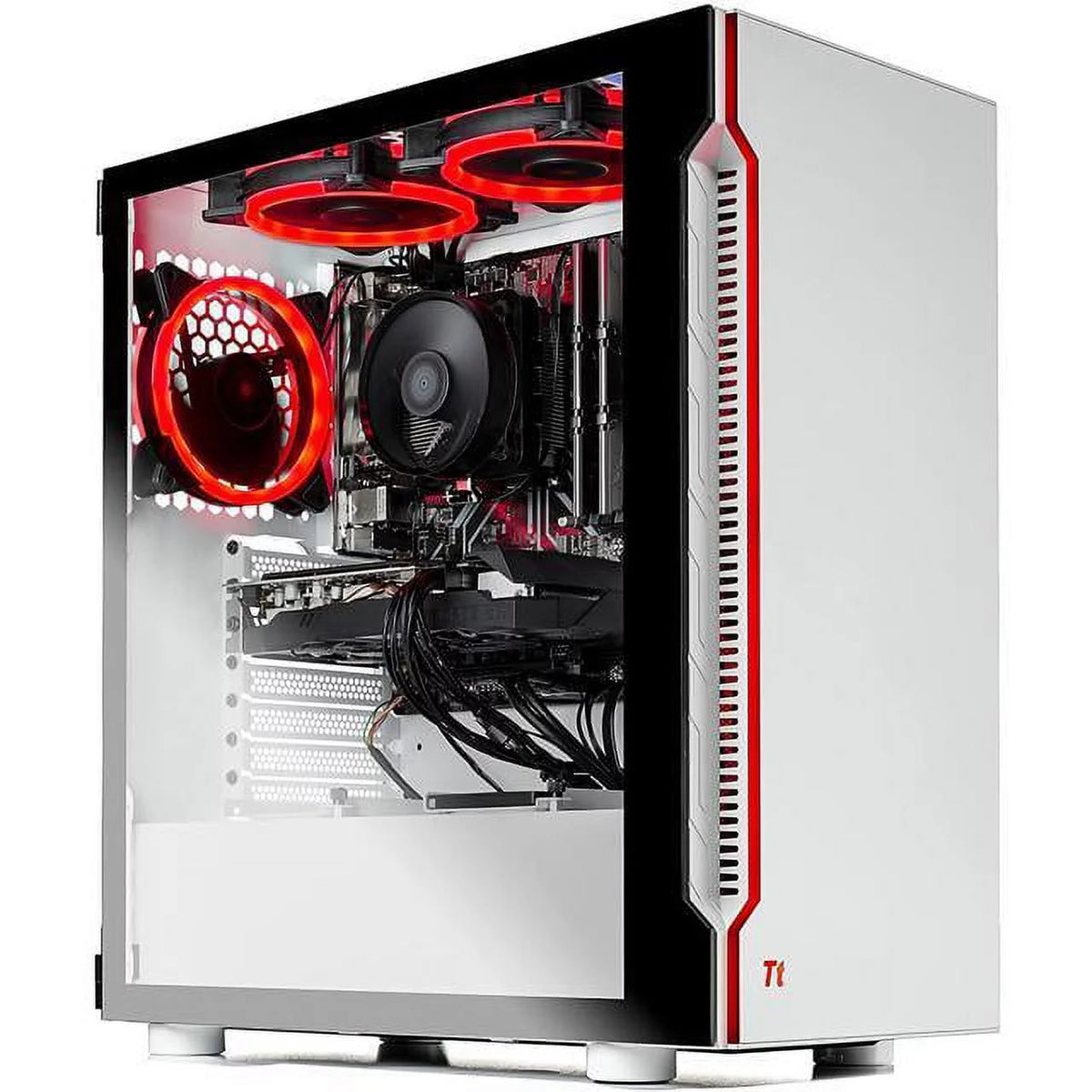 White Gaming Desktop PC - Ryzen 5 3600, RTX 3060 12GB, 1TB SSD, 16GB DDR4 3000, Windows 10 Home 64-bit L4308