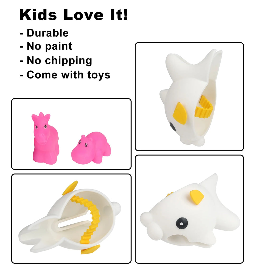 White Faucet Cover with 2 Toys U515229