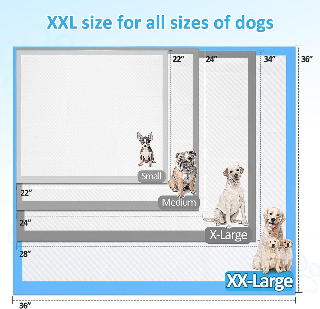 XL 28x34 Disposable Polymer Quick Dry Pet Training Pee Pads T22012