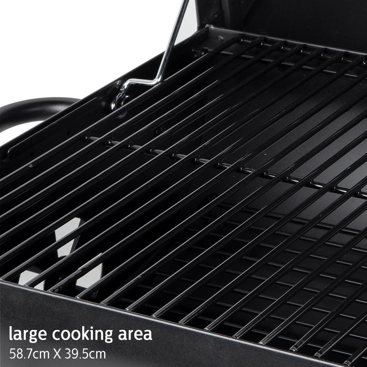Portable Barrel Charcoal BBQ Grill with Front Shelf W55132