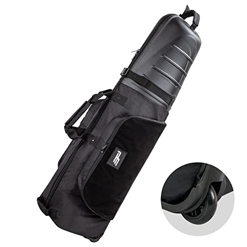 Golf Travel Bags with Reinforced Wheels and Hard Case Top Y4997