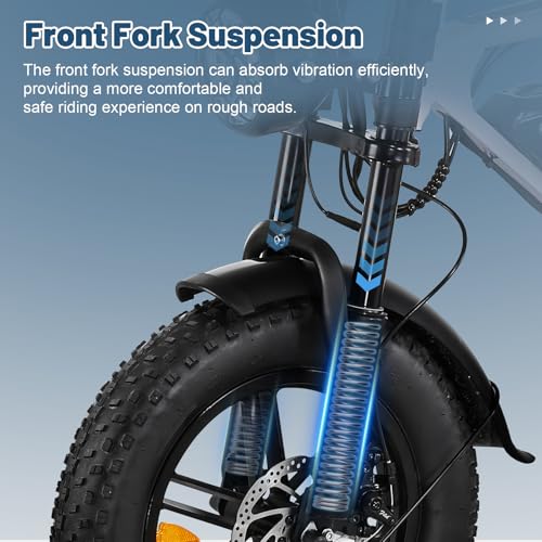 16" Fat Tire Electric Bike with 36V 10.4Ah Removable Battery F84509