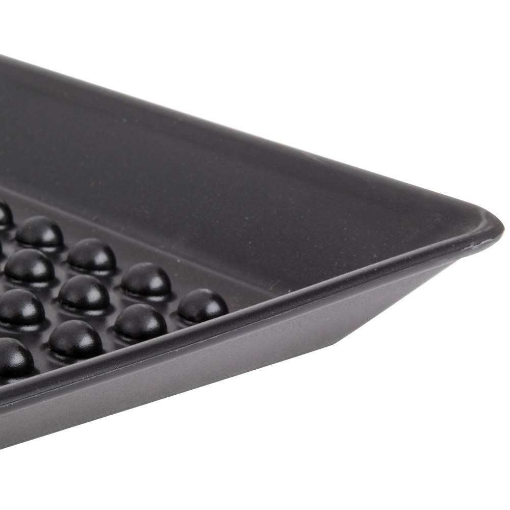 Charcoal Polypropylene Pizza Tray - 12/Case N126