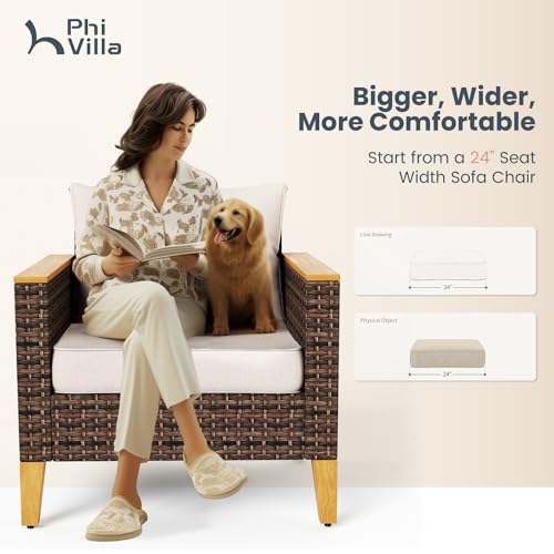 12 Piece Beige Wicker Patio Conversation Sofa Set Y322474