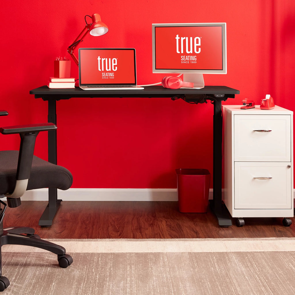 Black Height Adjustable Electric Standing Desk C27057
