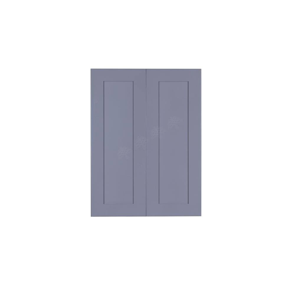 Gray 2-Door Wall Cabinet with 2-Shelves E209421