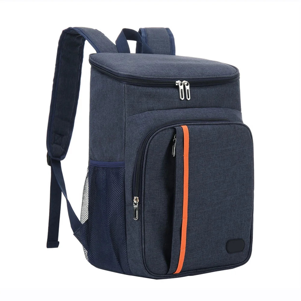 Insulated Cooler Backpack, Navy blue Y297