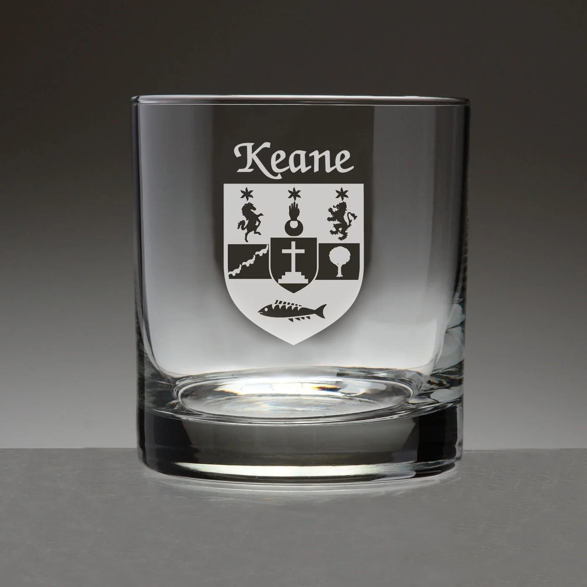 Set of 4 Etched Tumbler Glasses J538