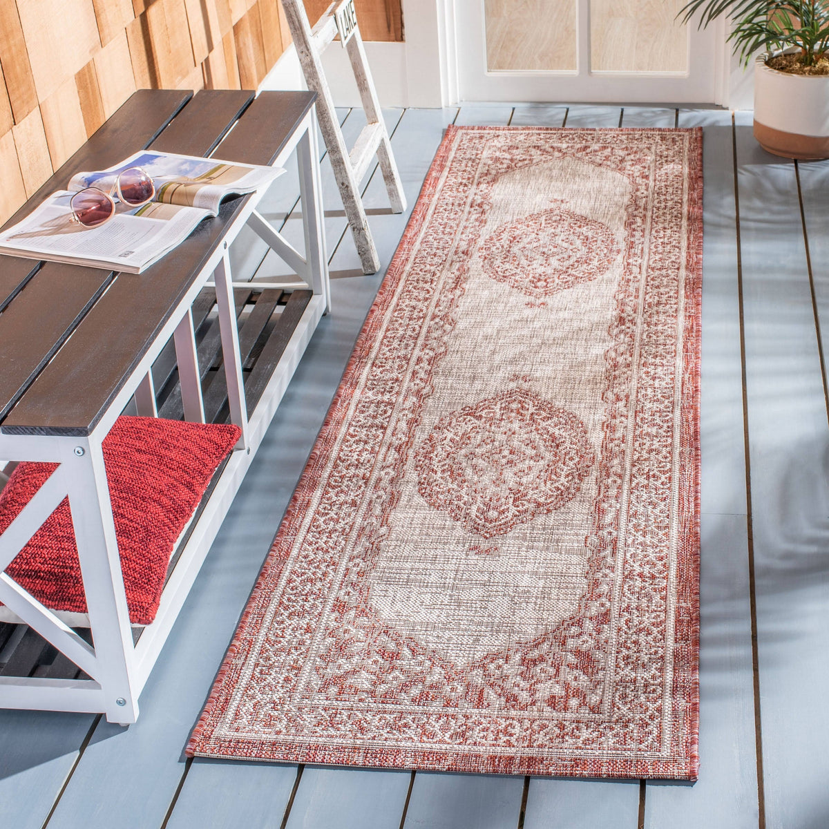 Light Beige Light Brown Courtyard Rug I9129