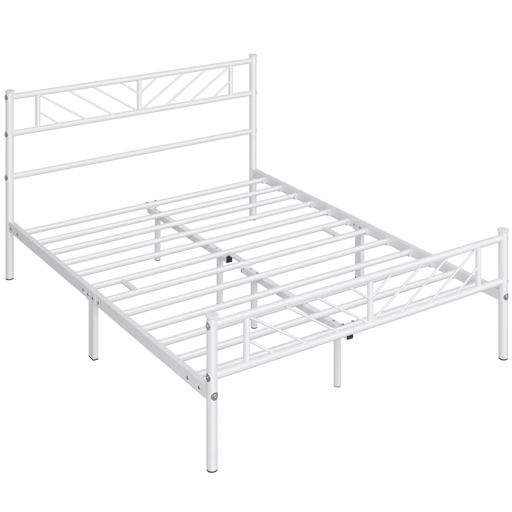 Queen Size Black Metal Platform Bed D59534