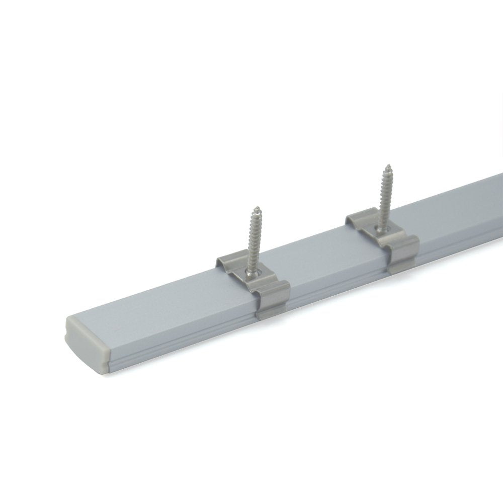 20-Pack 3.3ft U Shape LED Aluminum Channel System with Milky Cover, End Caps and Mounting Clips K660