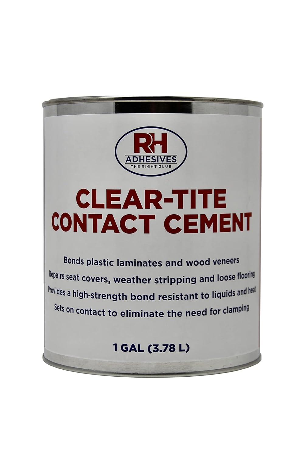 Clear-Tite Contact Cement, 1 Gallon Pack of 2 J632
