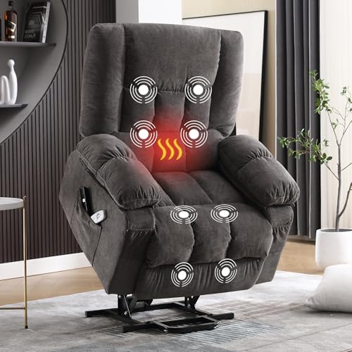Power Lift Recliner Chair with Vibration Massage and Lumbar Heating I70358