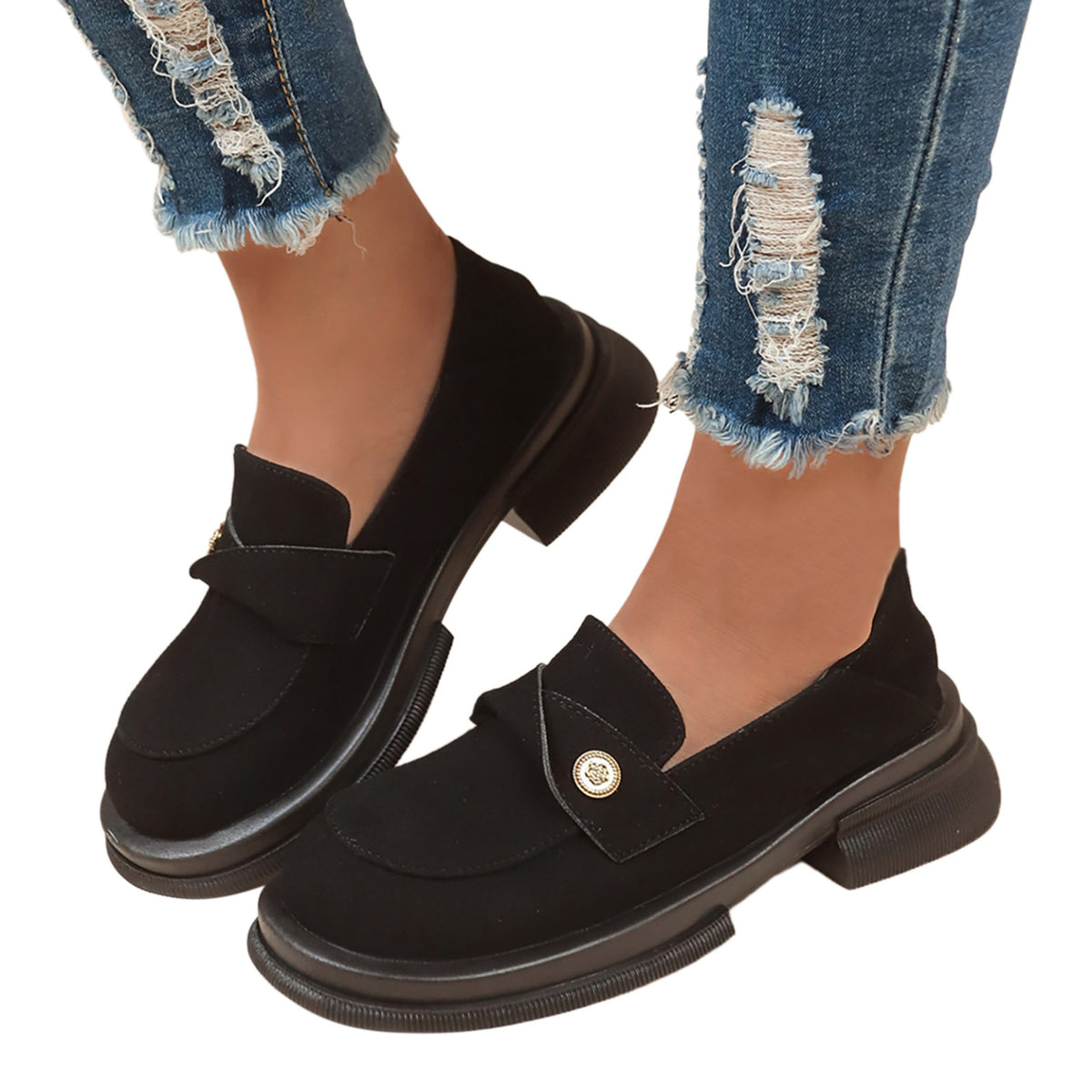 Black Casual Sandals H2328