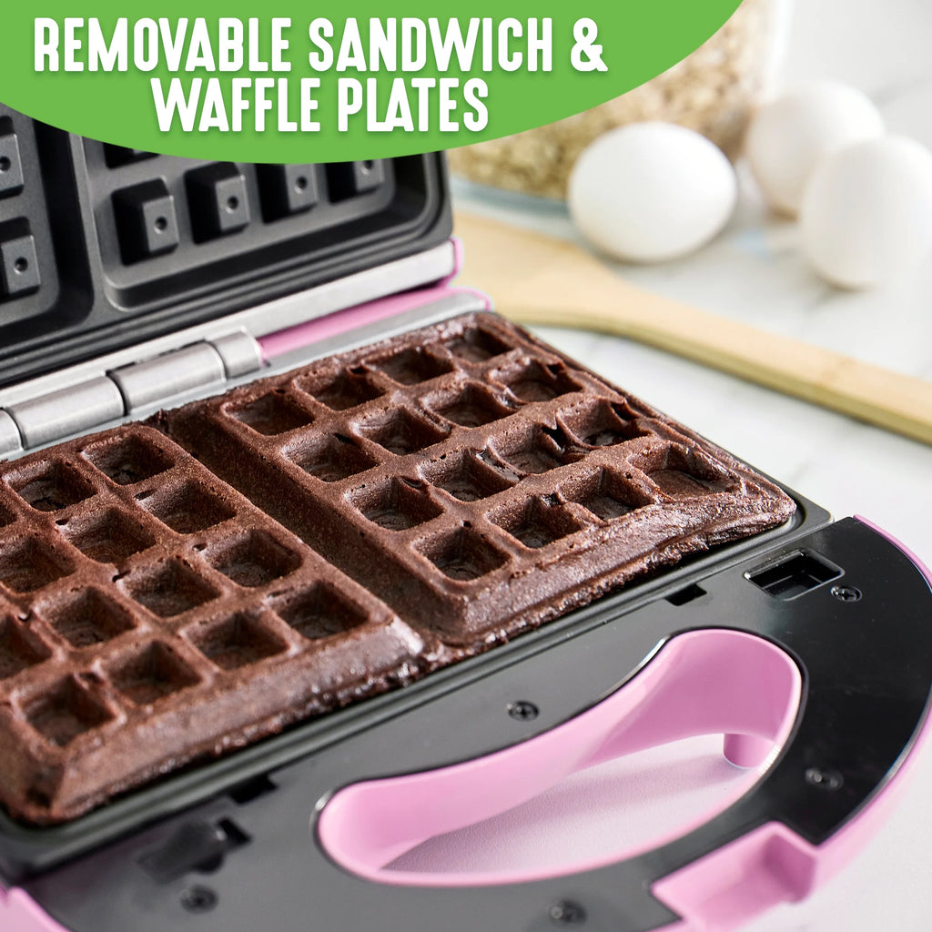 Pink Sandwich and Waffle Maker H417484