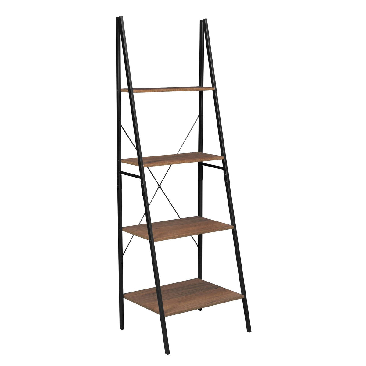 72x22 Ladder Bookcase Urban Walnut W8604