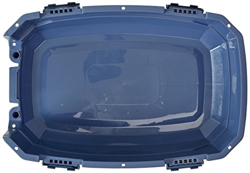 2-Door Top-Load Hard-Sided Pet Travel Carrier, Gray & Blue, 22.8"L x 15.0"W x 13.0"H Z94201