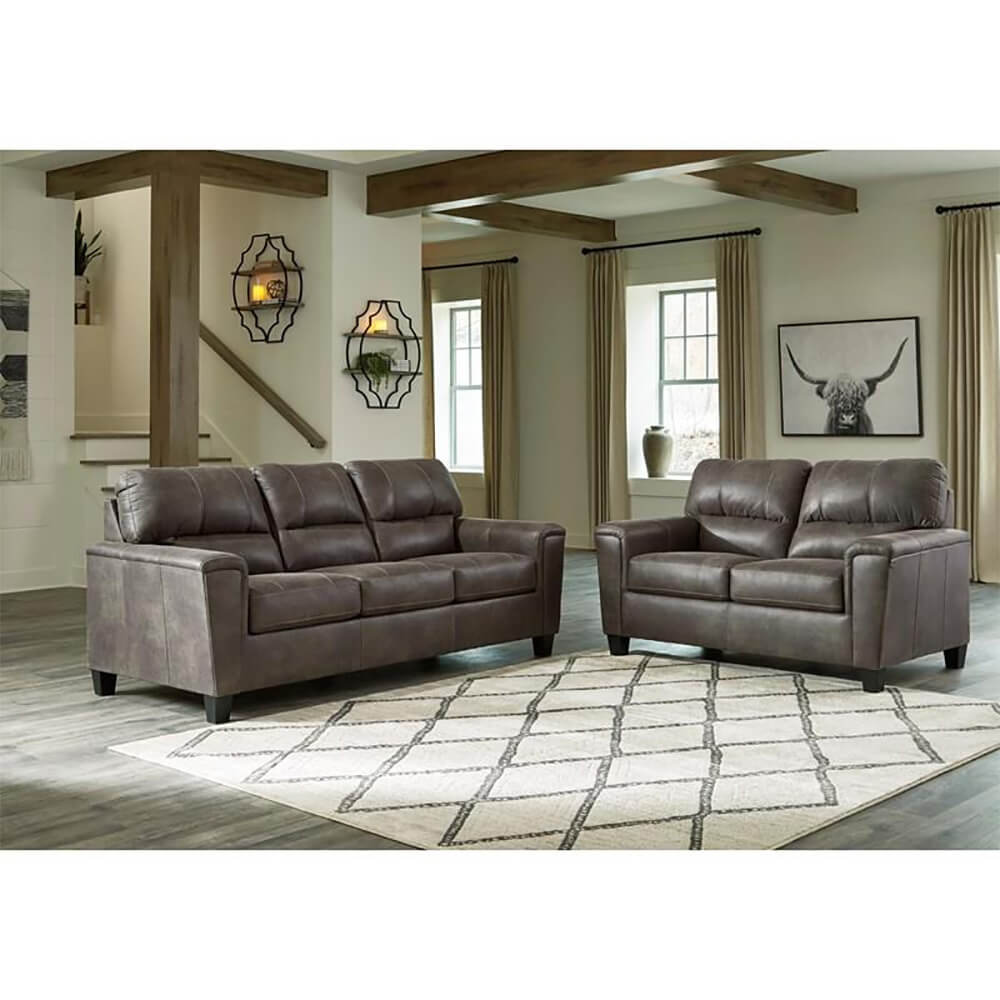 Smoke Loveseat V1058