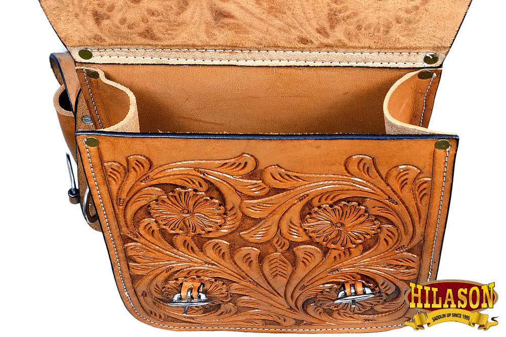 Tan Leather Horse Saddle Bag P615