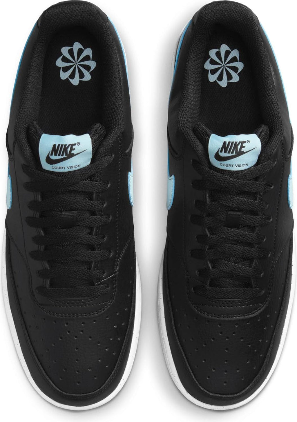 Black White Glacier Blue Low Men's Shoes B715