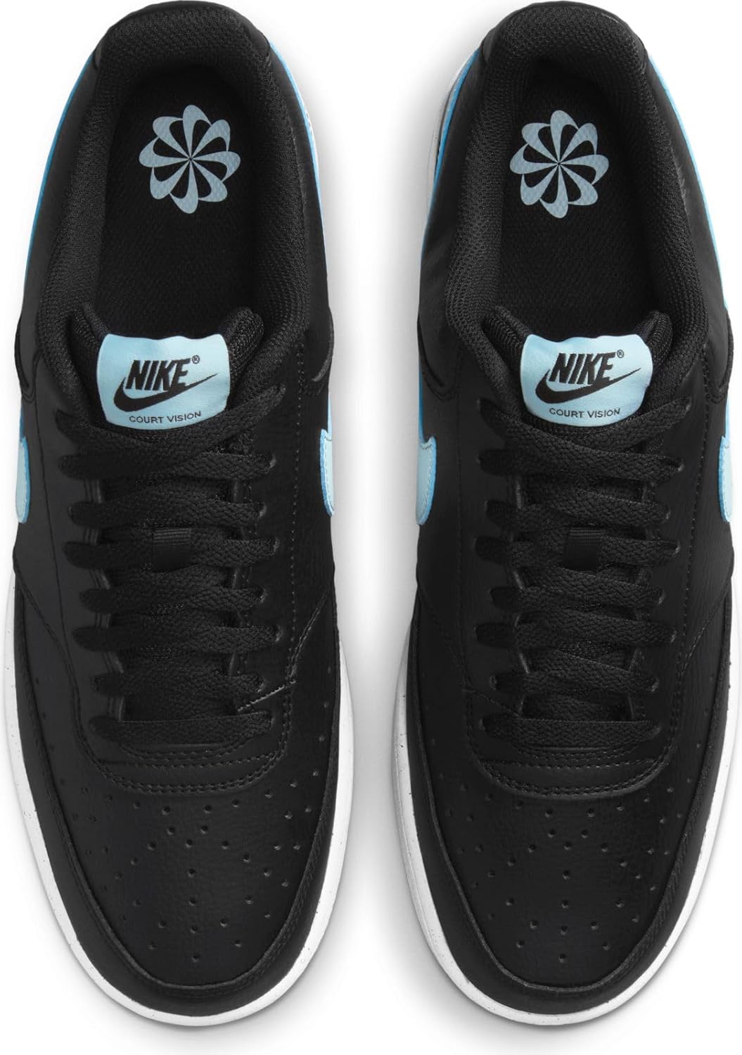 Black White Glacier Blue Low Men's Shoes B715