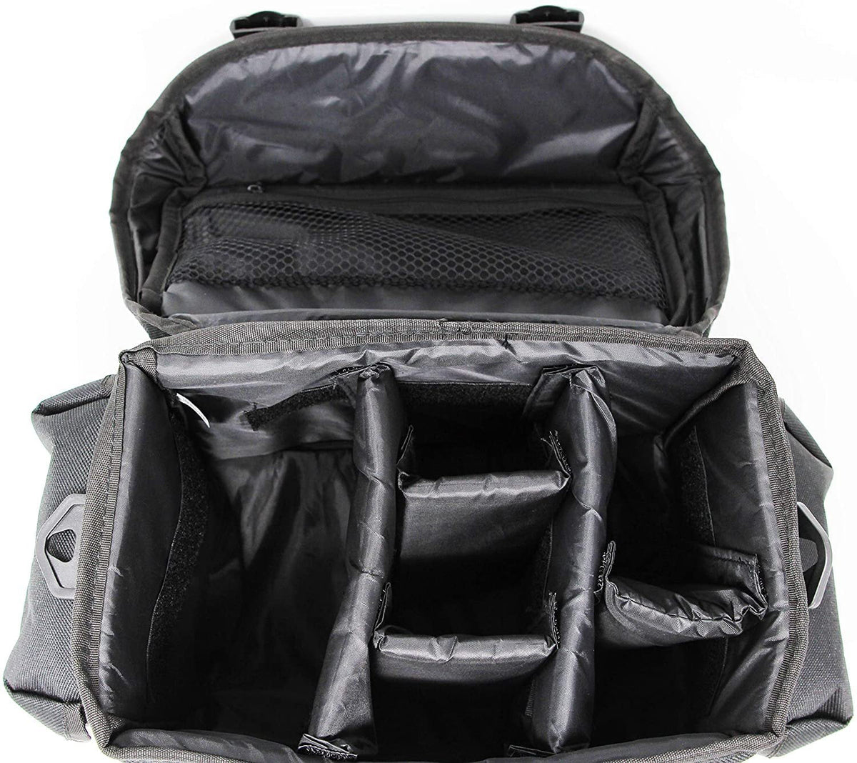 Large Universal DSLR Camera Case Gadget Bag, 11 x 7 x 7 Inches, Black/Red A195