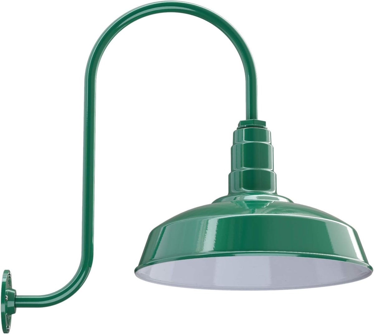 Matte Black Gooseneck Barn Light X671