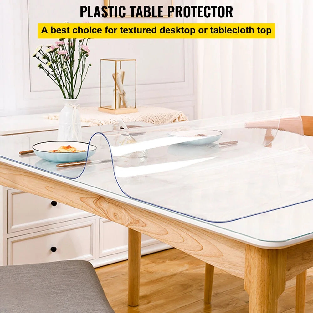 36x60" PVC Waterproof Transparent Tablecloth I31312