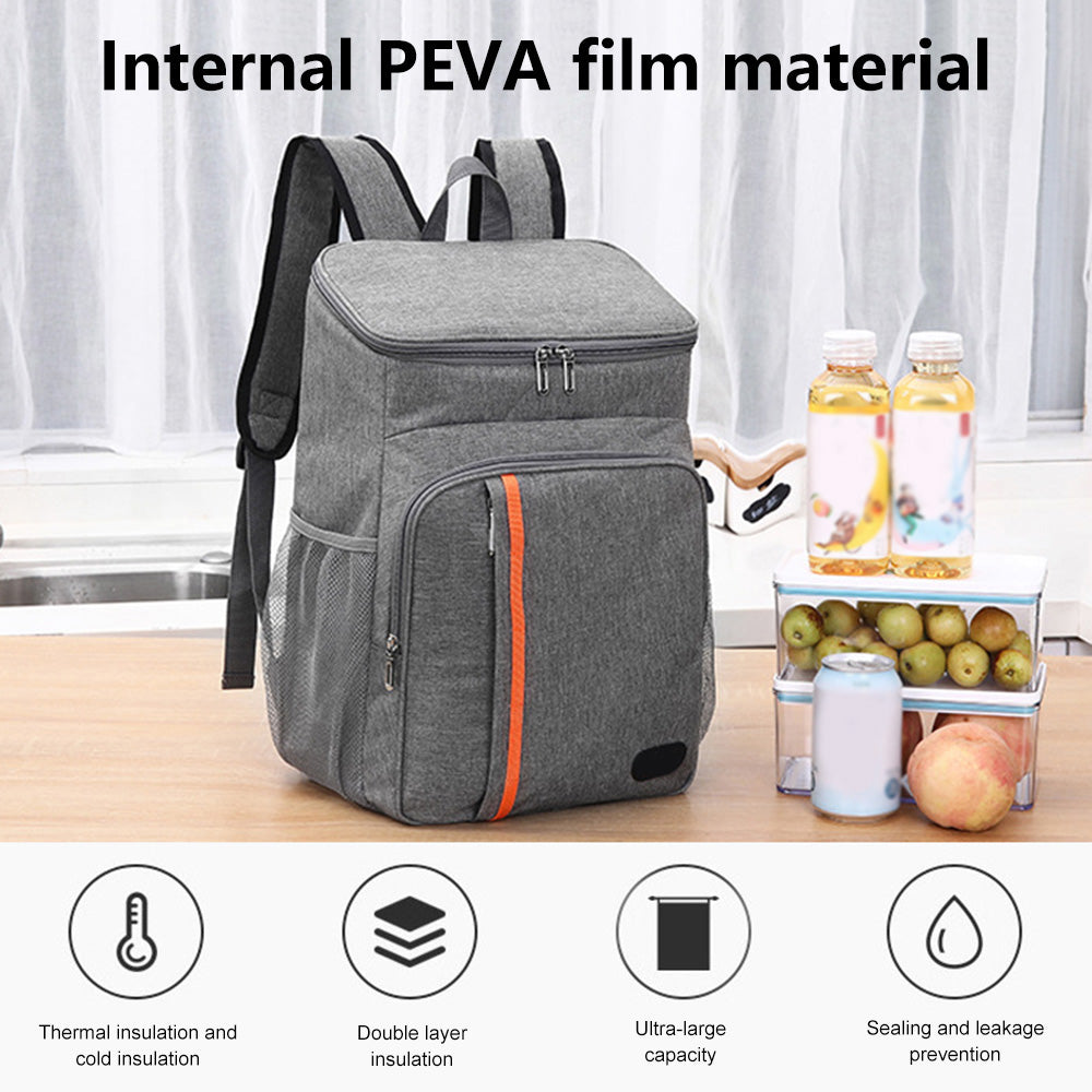 Insulated Cooler Backpack, Navy blue Y297